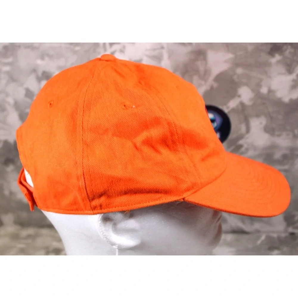 CLEMSON TIGERS Spell Out Hat Cap Orange Tiger Paw Logo Cobra Adjustable StrapBac